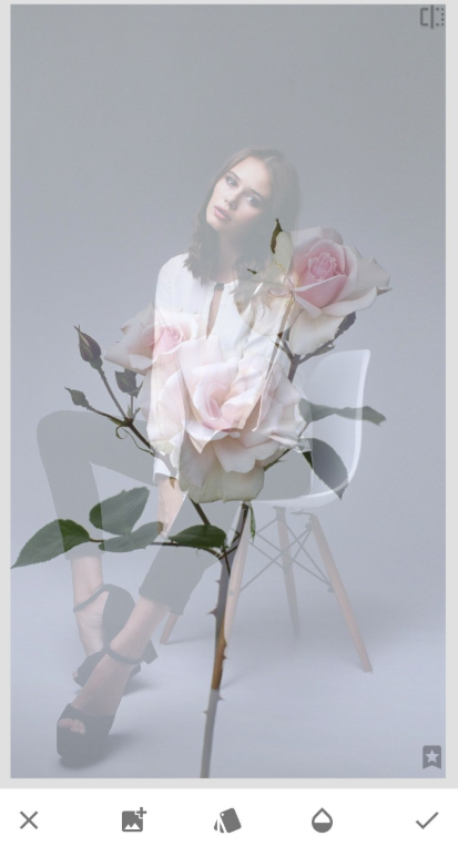 我来教你snapseed中制作出双重曝光效果的具体讲解。