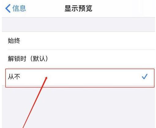 苹果手机隐藏短信通知内容的基础步骤讲解截图
