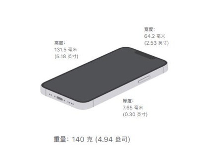 小编教你iphone13mini有多重。