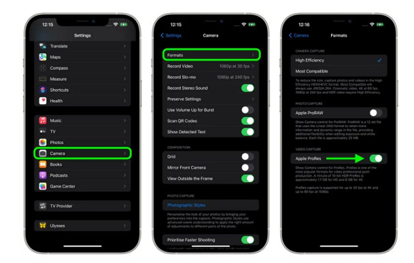 今天分享iPhone13Pro怎么拍ProRes视频。