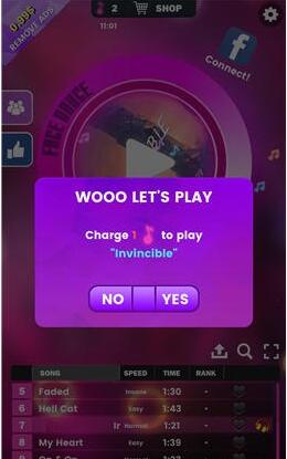 今天分享在脸部跳舞机APP中开始游戏的具体步骤。