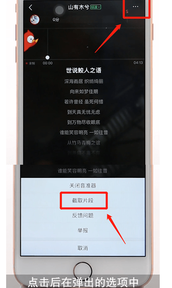 全民K歌app中唱片段的详细流程介绍截图