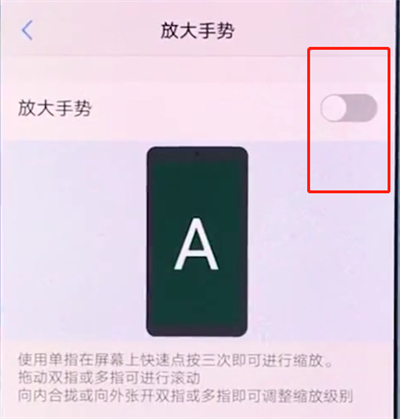 vivox20中将放大手势开启的详细图文讲解截图