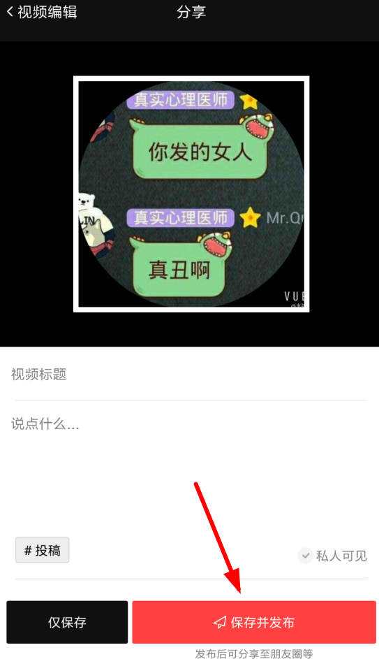 在vue中将视频我来教你到朋友圈的详细讲解截图