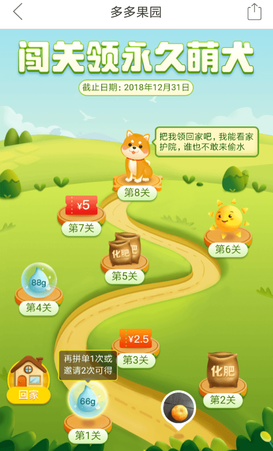 在拼多多果园里养狗的简单教程我来教你截图