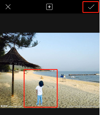 通过PicsArt合成照片的操作流程截图