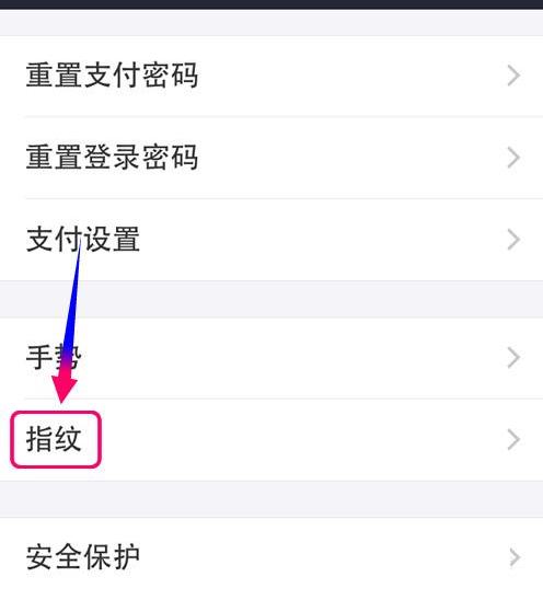 支付宝APP取消指纹支付的操作过程截图