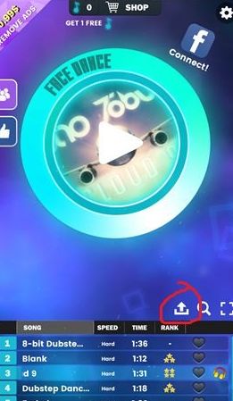 脸部跳舞机APP导入音乐的图文操作截图