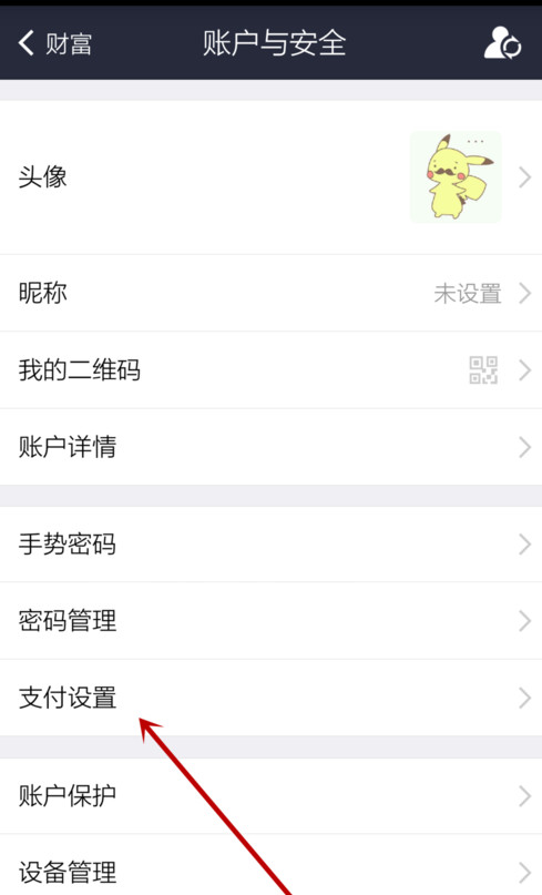 支付宝APP设置默认支付方式的详细操作截图