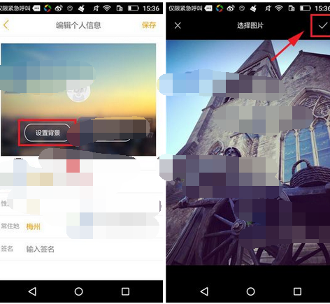 蚂蜂窝自由行APP设置背景的操作流程截图