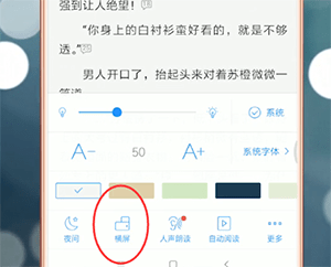 qq阅读设置横屏的基础操作截图