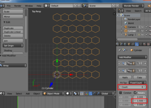 blender制作蜂窝网格的图文操作截图