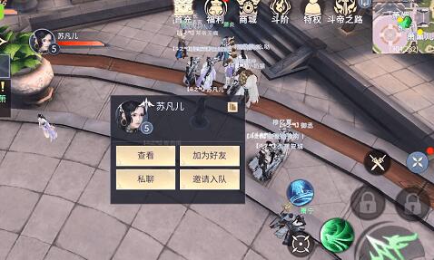 斗破苍穹手游加好友的基础操作截图