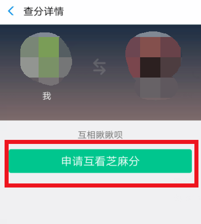 支付宝查好友芝麻分的具体操作截图
