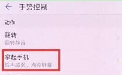 华为nova5pro抬手亮屏的设置具体步骤截图