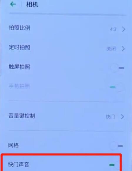 realme Q设置拍照时静音的具体方法截图