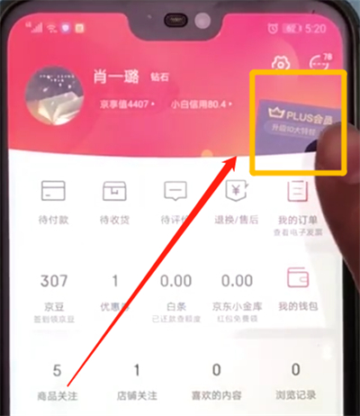 京东中开通会员的操作教程截图