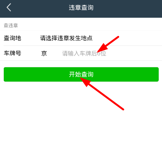 利用座驾排行查询违章的具体方法截图