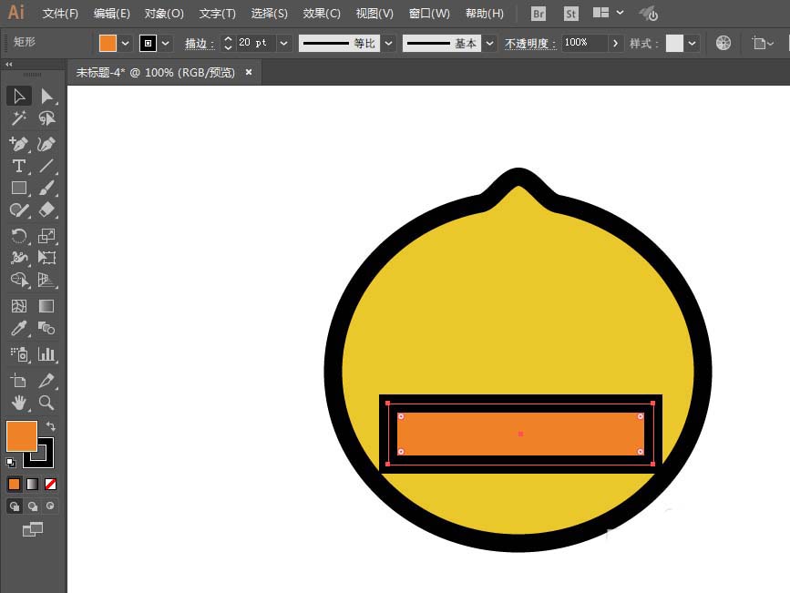妙用ai设计矢量的BDUCK头像的秘诀我来教你截图