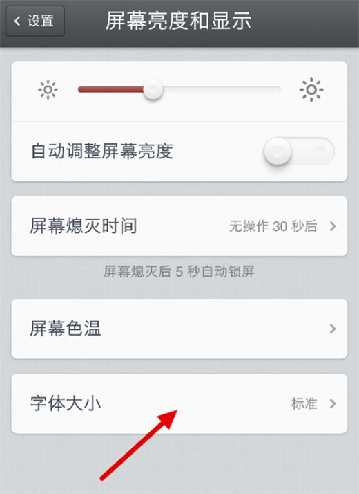 在坚果pro2s中设置字体大小的详细步骤截图