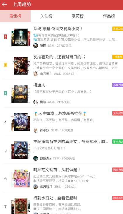 起点读书app找热门书单的教程截图