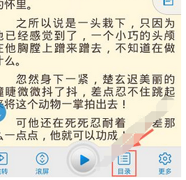 在畅读书城中返回目录的方法我来教你截图