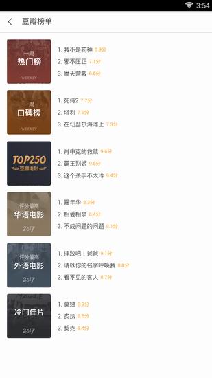 小编教你豆瓣中查找高分电影的具体图文讲解。