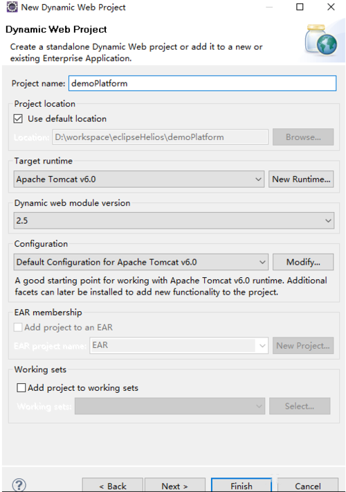在eclipse中快速建立web项目的流程介绍截图
