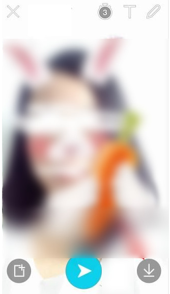 在snow中将拍出照片我来教你到朋友圈的详细步骤截图