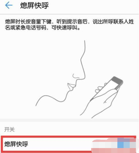 华为p30pro设置熄屏快呼的操作流程截图