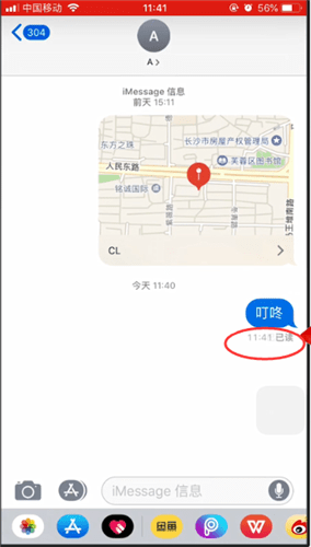 苹果手机里imessage查看已读的简单操作截图