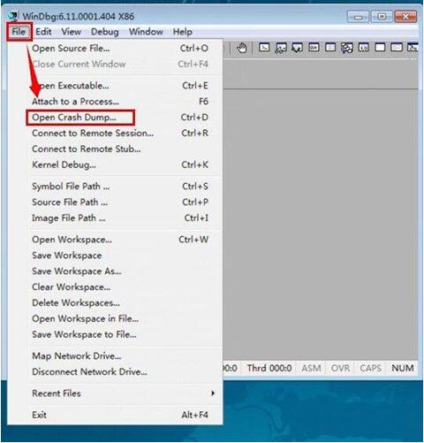 win7系统打开dmp文件的基础操作截图