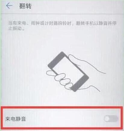在华为畅享9s中设置翻转静音的具体步骤截图