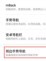 魅族16xs设置侧边手势导航的详细操作步骤截图