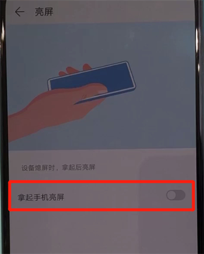 华为nova5中抬起亮屏的操作教程截图