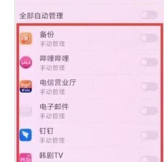 荣耀20s中关闭应用自启动的操作教程截图
