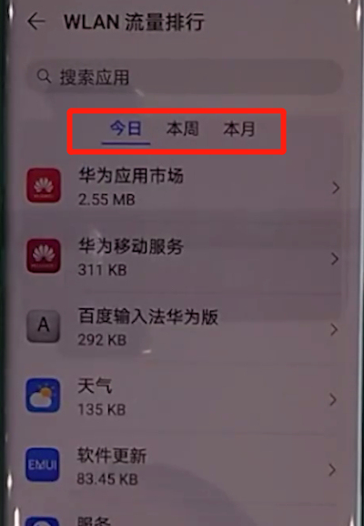 华为mate30pro中查看流量的操作教程截图