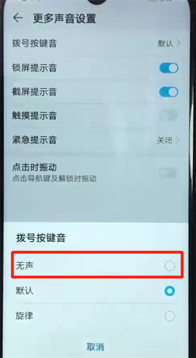荣耀畅玩8a关闭拨号按键音的操作教程截图