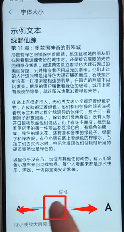 华为nova3进行调节字体大小的简单操作方法截图