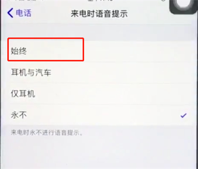 ios12中打开来电语音播报的详细步骤截图