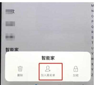 vivoz1中添加黑名单的操作教程截图