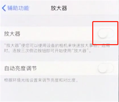 iphonex中使用放大器的操作步骤截图