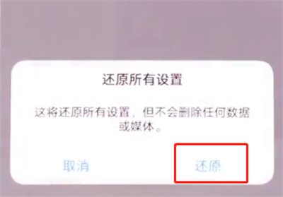 vivonex中恢复出厂设置的操作方法截图