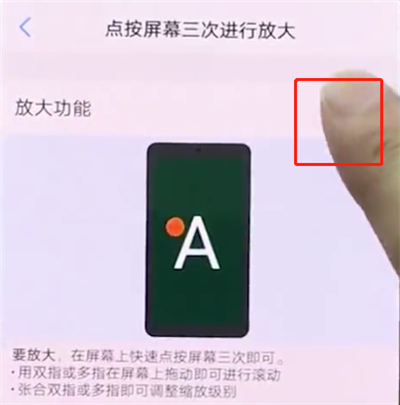 vivonex中开启放大功能的操作方法截图