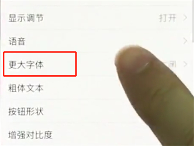 iphonex中设置字体大小的简单步骤截图