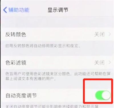 iphonex中关闭自动亮度调节的操作步骤截图