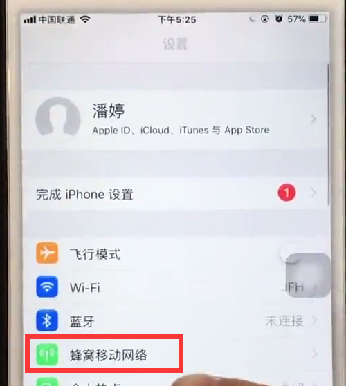 iphone6中禁止app使用移动网络的简单步骤截图
