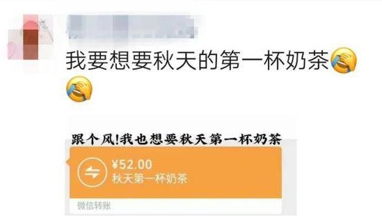 秋天的第一杯奶茶怎么回复? 秋天的第一杯奶茶发朋友圈的相关介绍截图