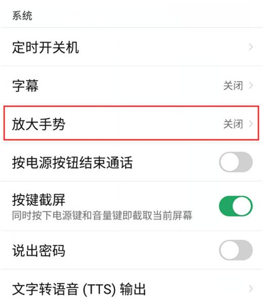 红魔Mars开启放大手势的简单教程截图