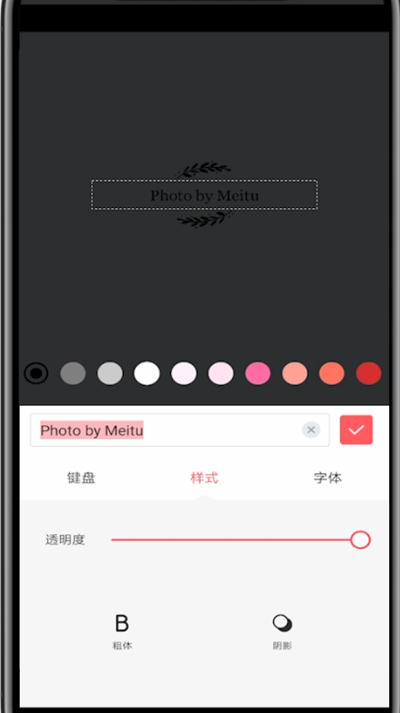美图中进行加文字的方法教程截图